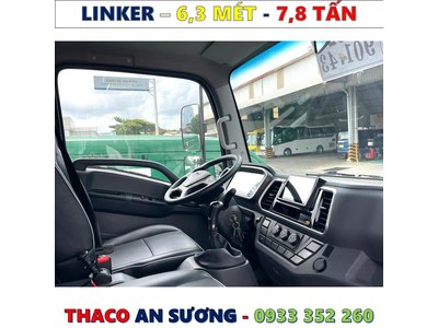 XE TẢI THACO LINKER 7,8 TẤN THÙNG KÍN 6,3 MÉT MỚI NHẤT