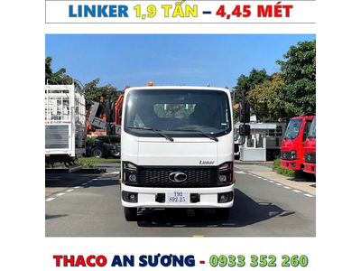 XE TẢI THACO LINKER 1,9 TẤN THÙNG LỬNG 4,45 MÉT MỚI NHẤT