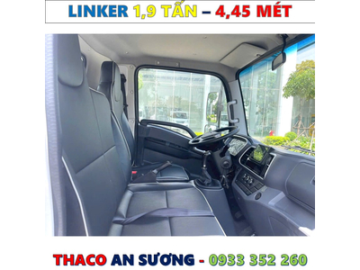 XE TẢI THACO LINKER 1,9 TẤN THÙNG LỬNG 4,45 MÉT MỚI NHẤT