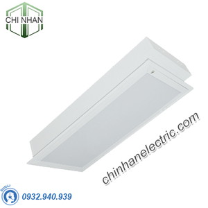 Máng Đèn LED Tán Quang Âm Trần Chụp Mica 2x9W 605x300 - LLA209 - Duhal