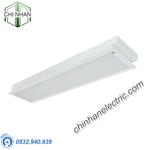 Máng Đèn LED Tán Quang Âm Trần Chụp Mica 2x18W 1215x300 - LLA218 - Duhal