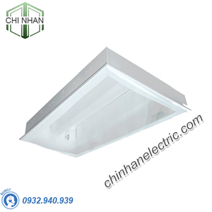 Máng Đèn LED Tán Quang Âm Trần Chụp Mica 2x18W 1215x605 - LLA6218 - Duhal