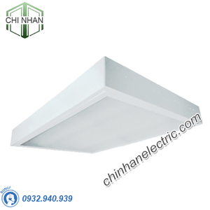 Máng Đèn LED Tán Quang Lắp Nổi Chụp Mica 4x18W 1220x610 - LLN418 - Duhal