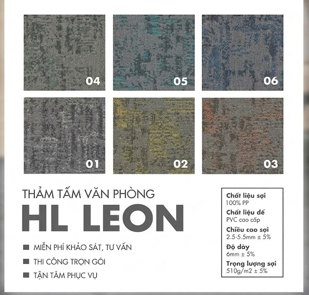 Thảm tấm / Thảm gạch HL-LEON