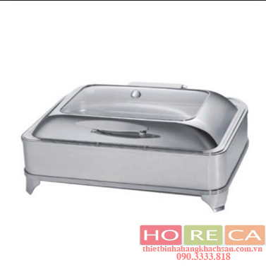 LÒ HÂM BUFFET CHỮ NHẬT NẮP KIẾNG CÓ CHÂN KHUNG -AT61593