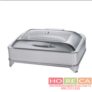 LÒ HÂM BUFFET CHỮ NHẬT NẮP KIẾNG CÓ CHÂN KHUNG -AT61593