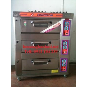 lò nướng 3 tầng 6 khay ga