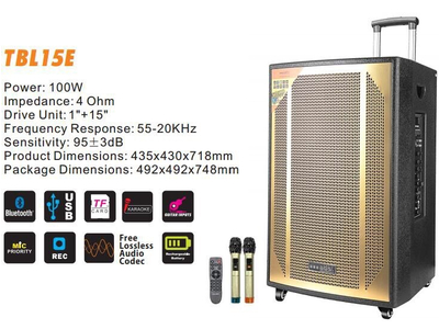 Loa Kéo Karaoke TBL-15E 4 Tấc
