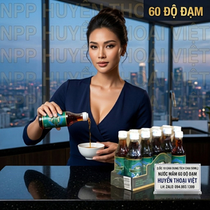 Nước mắm Hạnh Phúc 60 độ đạm 50ml - Lốc 10 chai