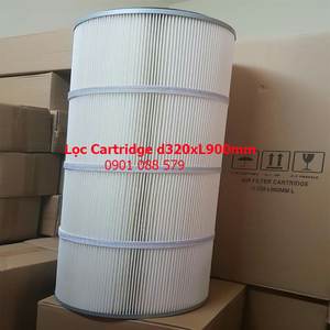 Lọc cartridge giấy PE - D320xL900mm