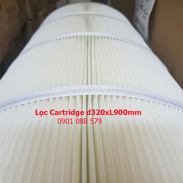 Lọc cartridge giấy PE - D320xL900mm