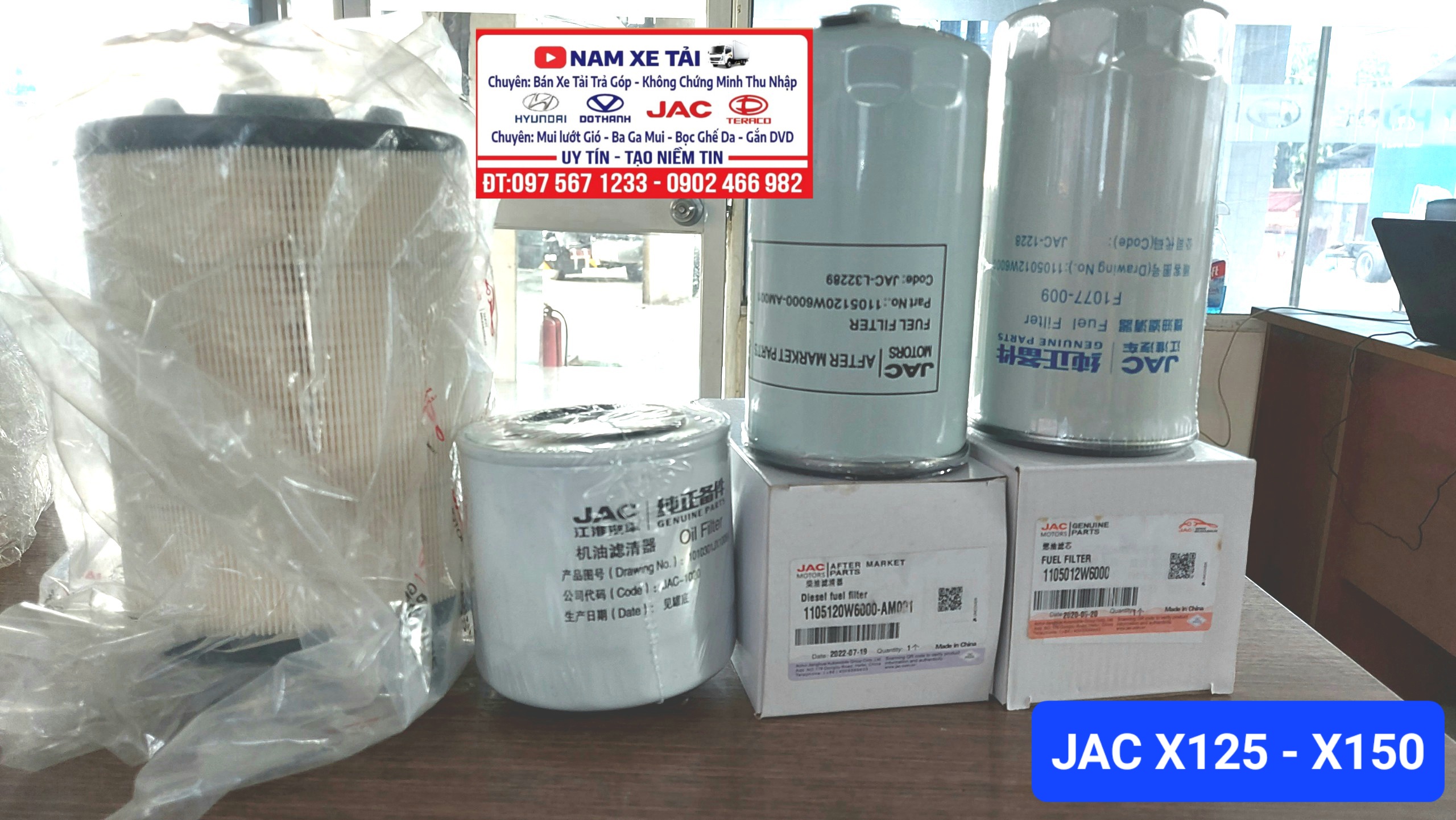 Lọc Dầu Xe Tải Jac - Lọc Gió Xe Tải Jac - Lọc Nhớt Xe Tải Jac