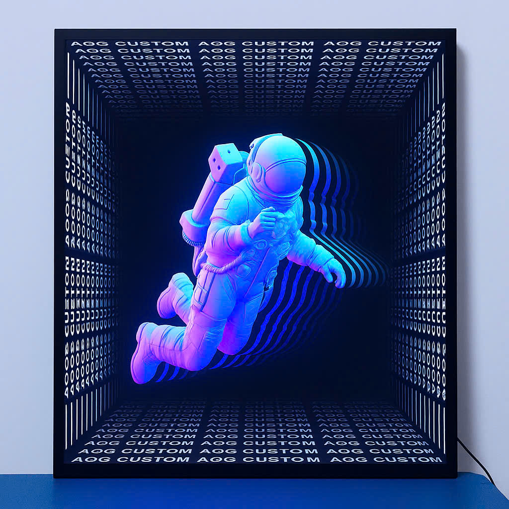 DỊCH VỤ SẢN XUẤT LOGO GƯƠNG VÔ CỰC THEO YÊU CẦU TẠI HÀ NỘI & HCM