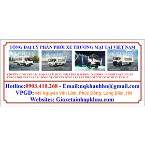 Dải sản phẩm xe tải ISUZU EURO 5 mới nhất 2024 - Hotline 0903.410.268