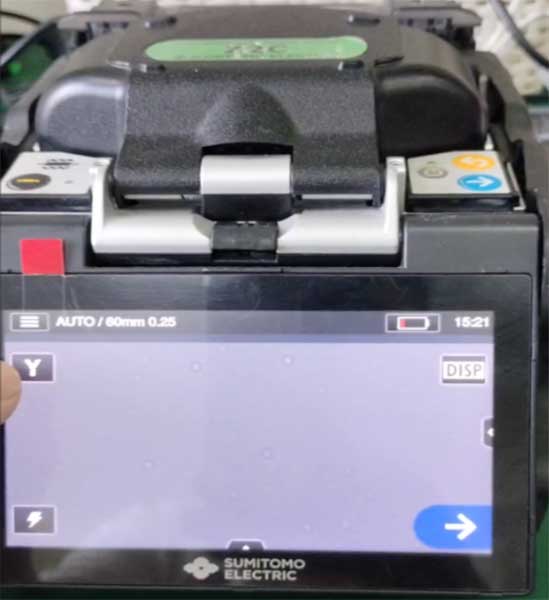 Lỗi bụi camera trên máy hàn cáp quang