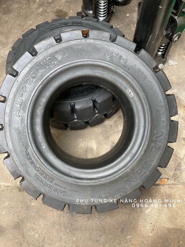 Lốp cao su 16x6-8, Bánh xe nâng điện