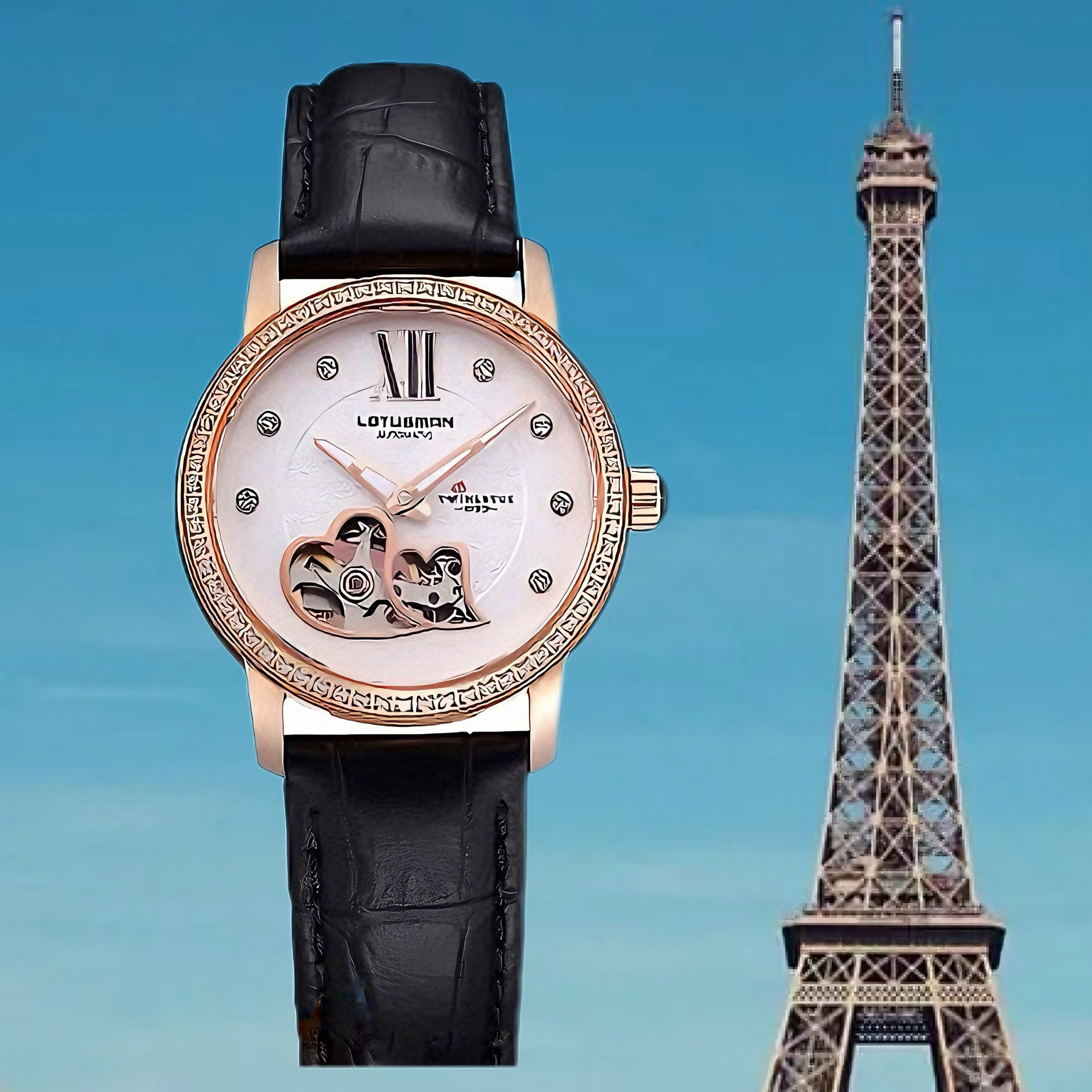 Đồng Hồ Cơ Nữ Lotusman L866A.SBW Chính Hãng