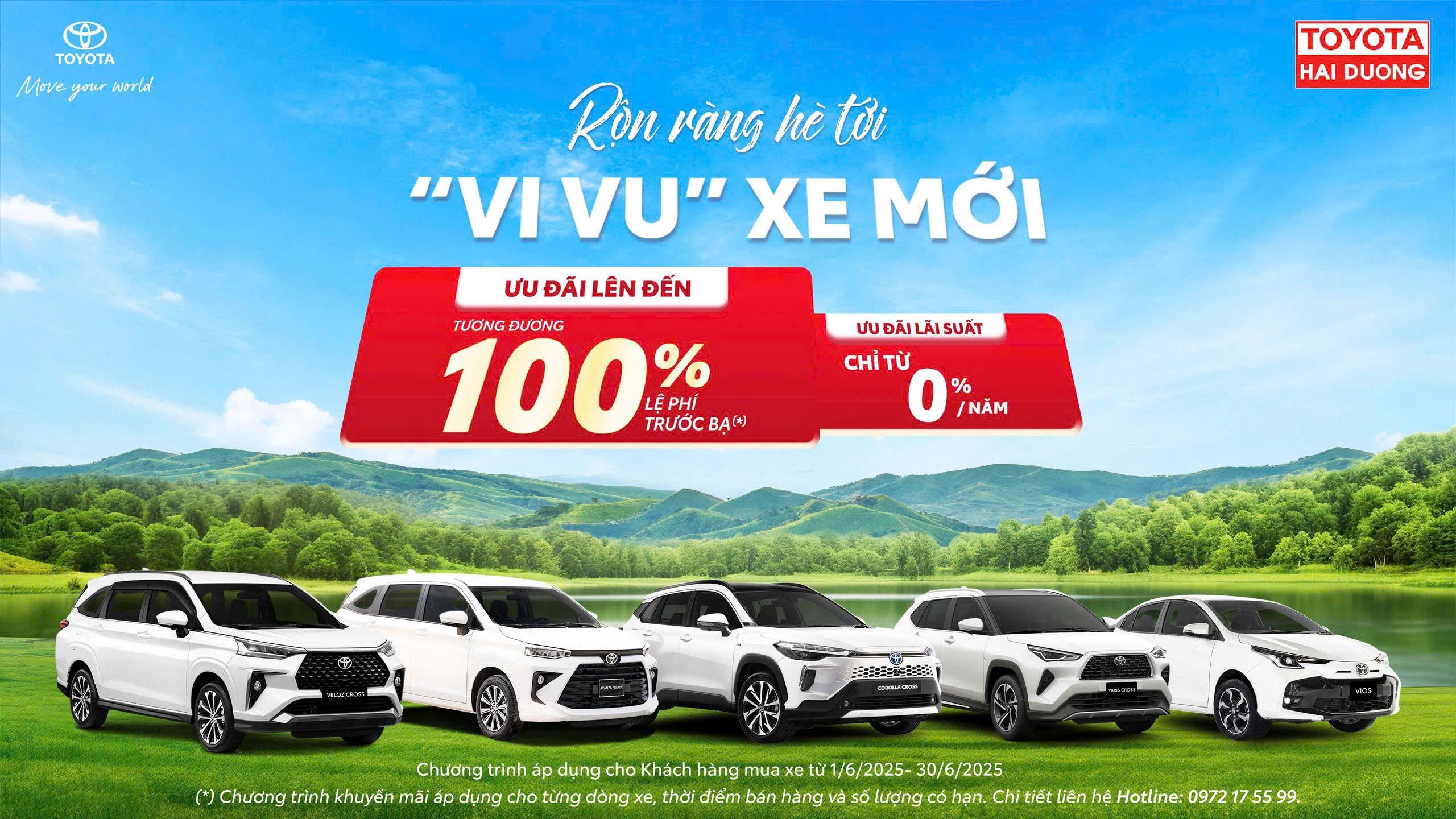 Lãi suất 0% dành riêng cho 3 dòng xe hot nhất