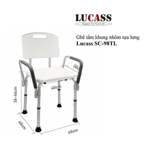 Ghế tắm khung nhôm tựa lưng SC-98TL