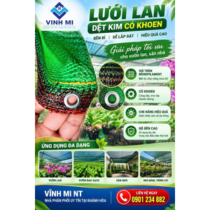 Lưới lan dệt kim có khoen ( Gói )