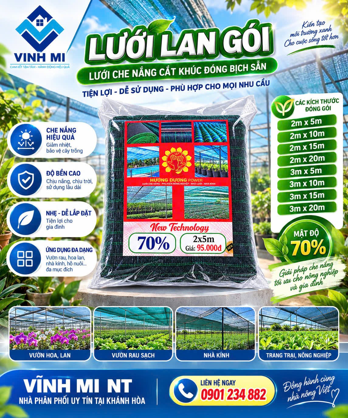 Lưới Lan gói Vĩnh Mi NT