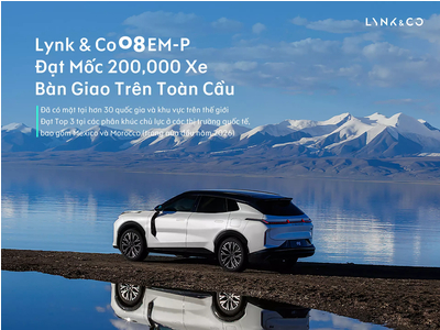Lynk & Co 08 cán mốc 200.000 xe bàn giao trên toàn cầu: Khẳng định vị thế SUV hybrid hạng sang