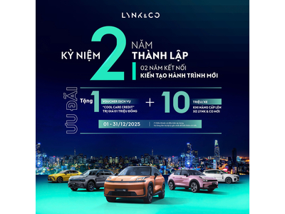 Lynk & Co kỷ niệm 2 năm tại Việt Nam: “2 Năm Kết Nối, Kiến Tạo Hành Trình Mới”