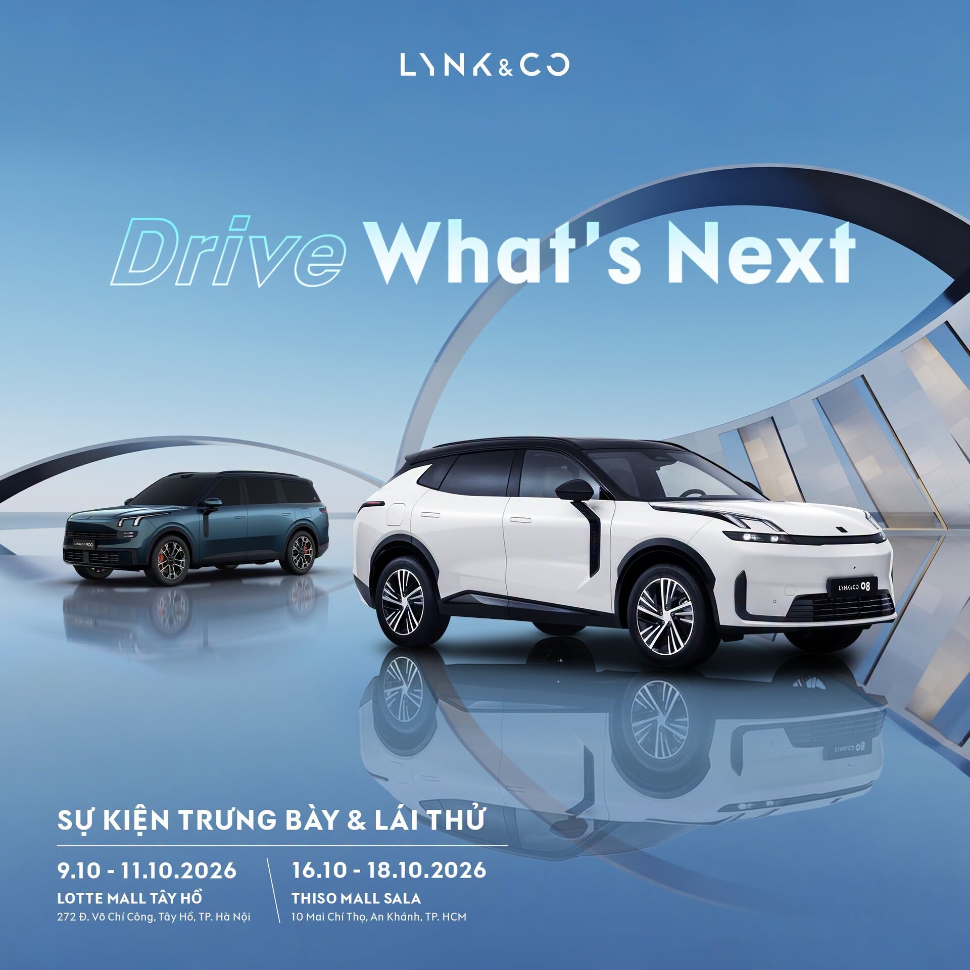 LYNK & CO SHOPPING MALL DISPLAY 2026 – TRẢI NGHIỆM TRƯNG BÀY VÀ LÁI THỬ CÁC DÒNG XE LYNK & CO