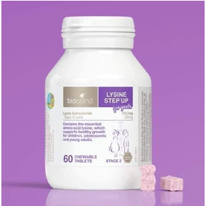 Viên nhai Lysine Bioisland Starter for Kids tăng chiều cao cho trẻ em 60 viên 🇦🇺