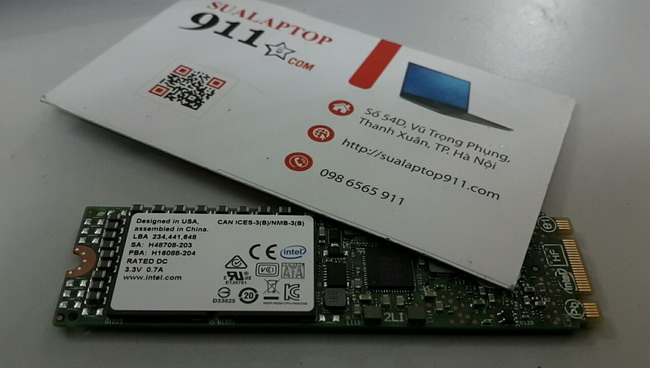 SSD M2 Sata 2280 180gb intel