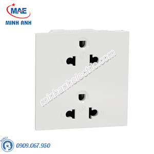 Ổ cắm đôi 3 chấu 16A, size E (3S) cắm nhanh M3T426UST2_WE