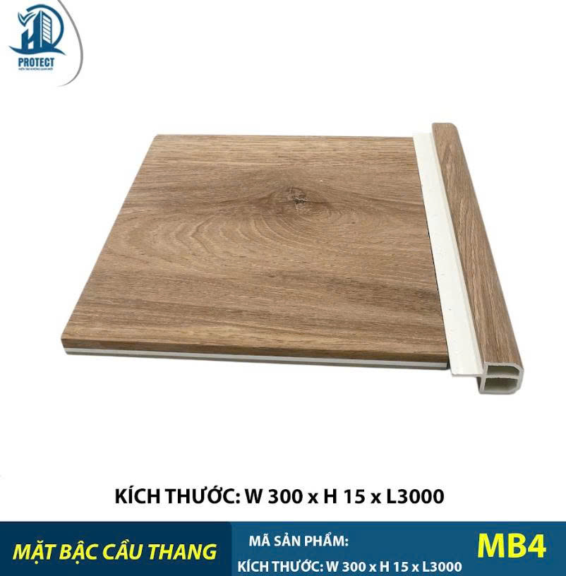 Bậc cầu thang nhựa giả gỗ PROTECT-STAIR-DN