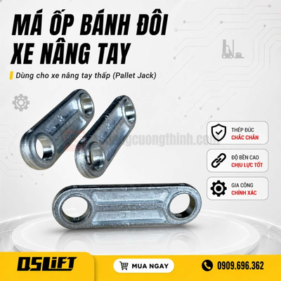 Má Lắp Bánh Đôi Xe Nâng Tay Thấp