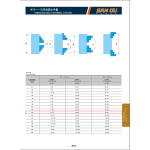 Mâm cặp 3 chấu K11-1000 đường kính lớn 1000mm