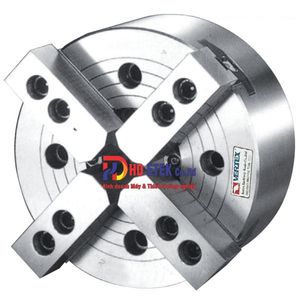 Mâm cặp thủy lực vertex 4 chấu lỗ thông