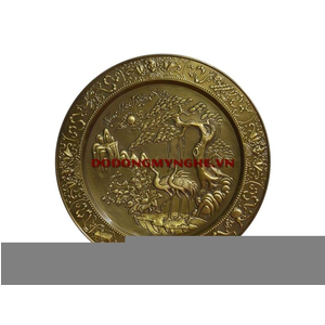 Mâm đồng phong thủy - Tùng Hạc Trường Xuân