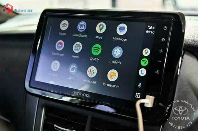 Màn hình 9 inch tích hợp Apple Carplay và Androi auto