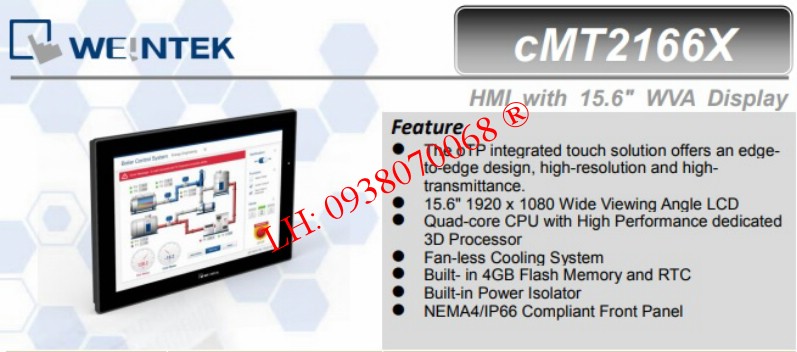Màn hình cảm ứng WEINTEK CMT2166X