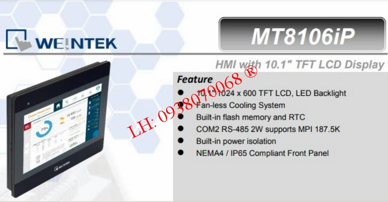 Màn hình cảm ứng Weintek MT8106iP ( MT8106iQ)