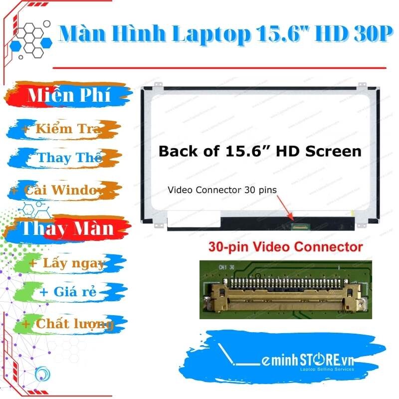 Thay Màn hình Laptop Acer 15in6 led mỏng 30pin