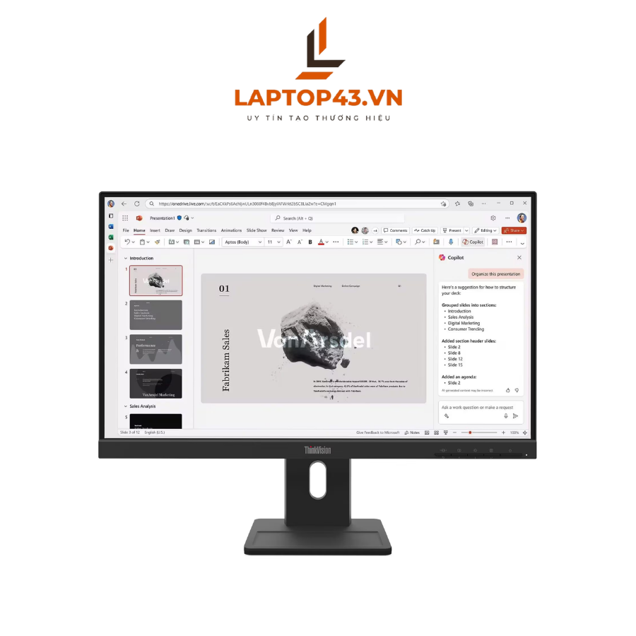 Màn hình máy tính Lenovo Think vision E22-40, 21.5-inch (1920 x 1080) 75Hz, 3Y WTY Bảo Hành Chính Hãng tại Đà Nẵng