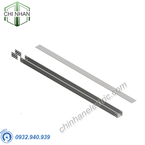 Máng cáp 50x50, Dày 0.8mm, Sơn tĩnh điện (có nắp, có nối)