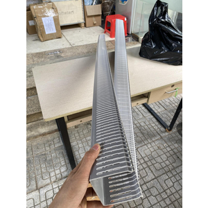 Máng nhựa PXC- 100 x 100 màu ghi đẹp