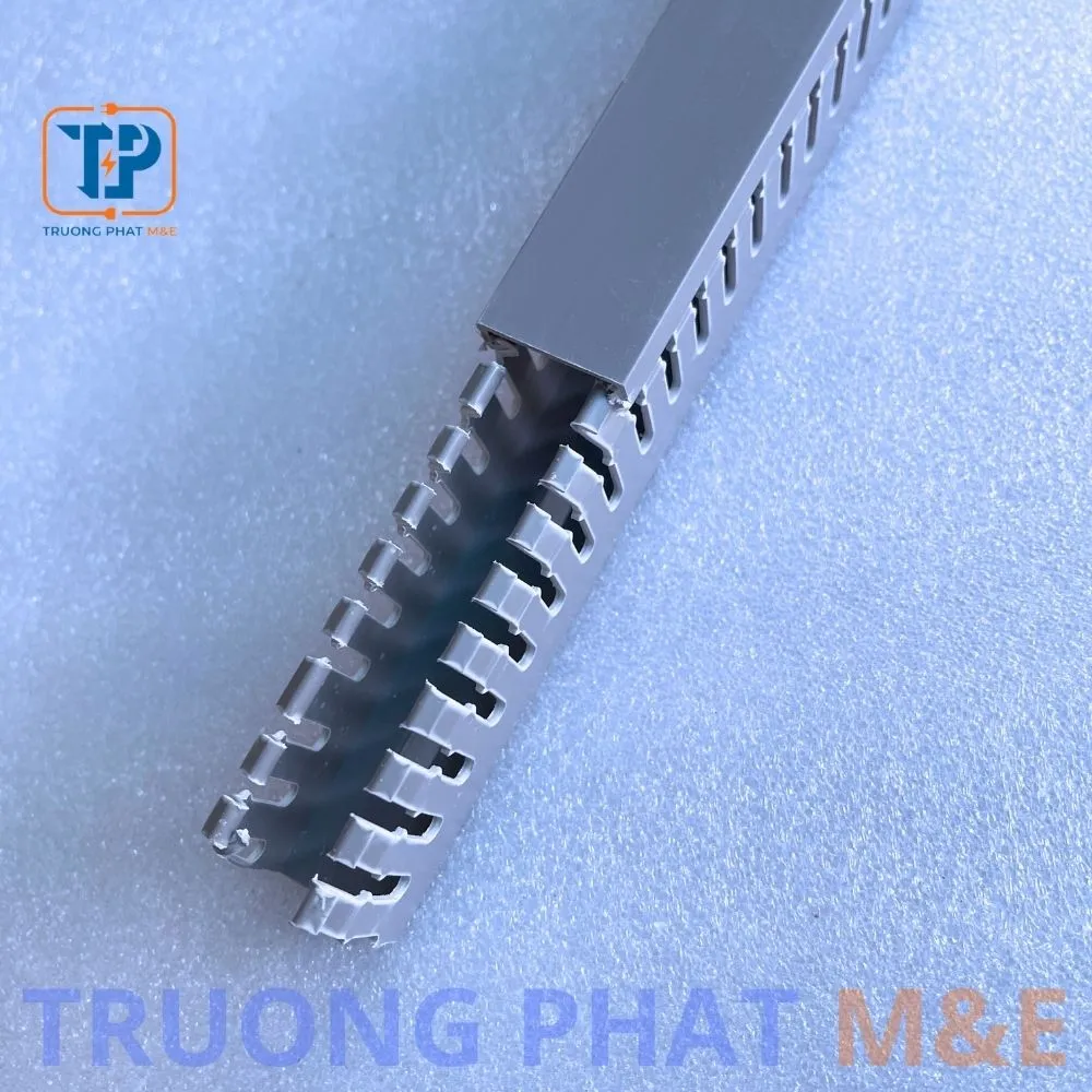 Máng nhựa PXC 25x25 màu ghi đẹp