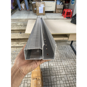 Máng nhựa PXC- 80x40 màu ghi đẹp