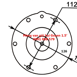 Màng van giũ (rũ) bụi Goyen 1.5' CA45T010-300| Diaphragm seal Solenoid Pulse Valves