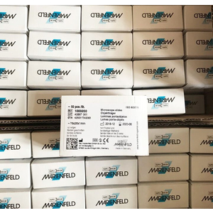 Lam kính mài mờ 76mm x 26mm Marienfeld 1005200/1000200