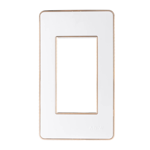 Mặt A60 dùng cho 3 thiết bị viền vàng KT120x70mm mã A603G