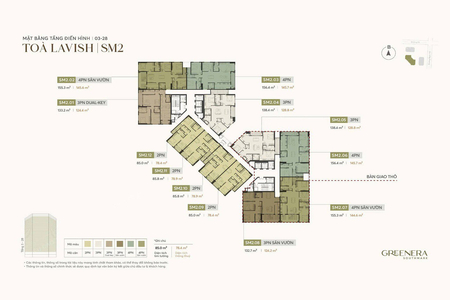 Mặt bằng Greenera Southmark Ngọc Hồi