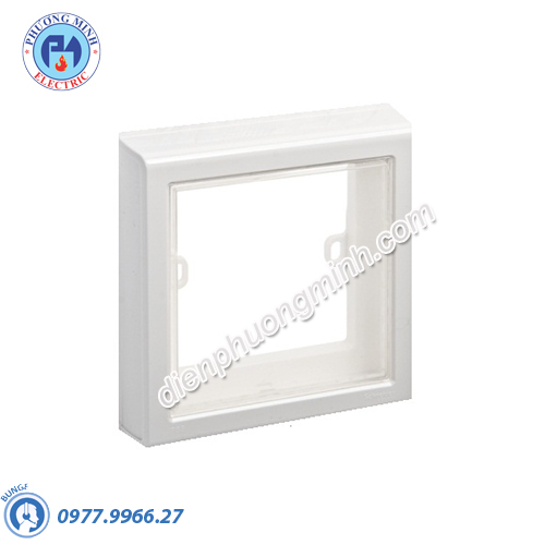 Mặt che phòng thấm nước mặt đơn cho công tắc loại vuông, không đế, IP55 - Model E223M_TR